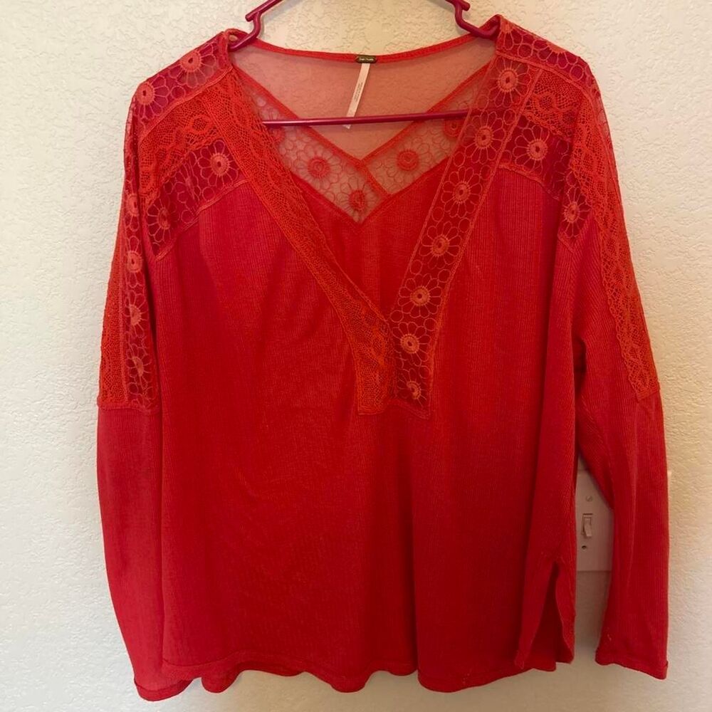 Unbranded Women's Red and Orange Blouse